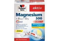 Doppelherz Magnesium 500 + B12 + D3 Depot direct Portionen