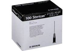 Sterican Luer Einwegkanülen: G22. 0.7 x 40 mm, grau