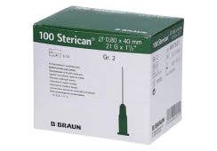 Sterican Luer Einwegkanülen: G21, 0.8 x 80 mm, grün