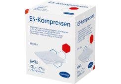 ES Kompressen, steril, 12fach: 7.5 x 7.5 cm