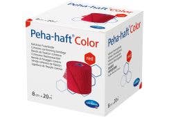 Peha-haft Color Fixierbinde, rot: 8 cm x 20 m