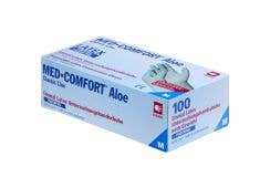 Med-Comfort Aloe Gel Handschuhe, Latex, Mint, puderfrei, unsteril: Gr. L