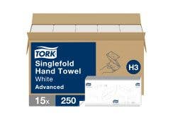 290179 Advanced Handtuch, 24,8 x 23 cm, 2-lagig, ZZ-Falz, grün